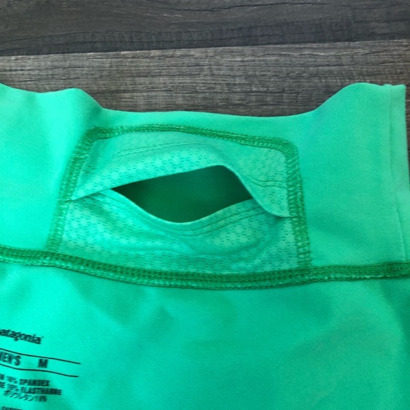 Neon Green Patagonia Nylon/Spandex Shorts - Picture 9 of 12